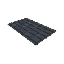 Металлочерепица квадро профи 0,5 Satin RAL 7024 мокрый асфальт от производителя Grand Line по цене 707 р